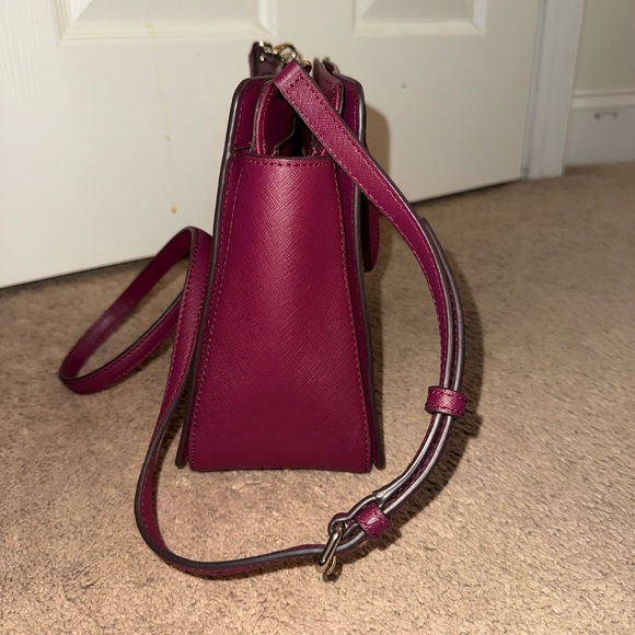 Kate Spade Dark Red Leather Satchel - Picture 4 of 4